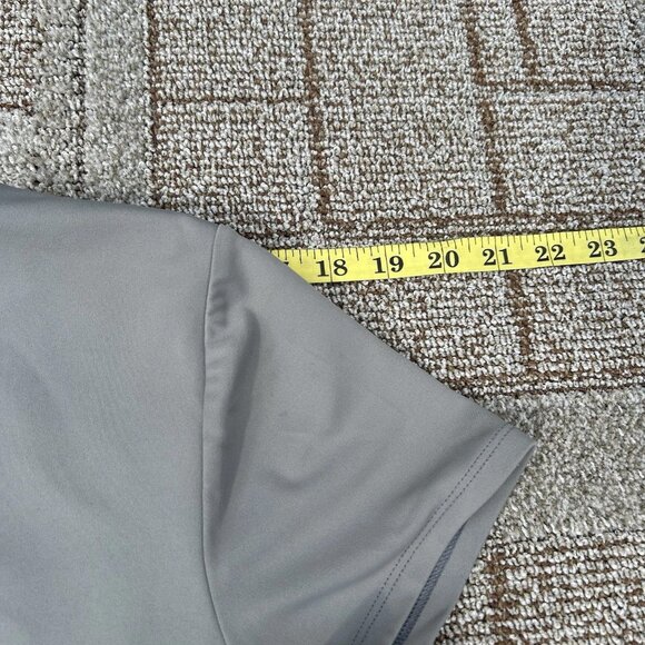 Express Blouse Women's Extra Large Gray Short Sleeve Crew Neck Top - Picture 8 of 10